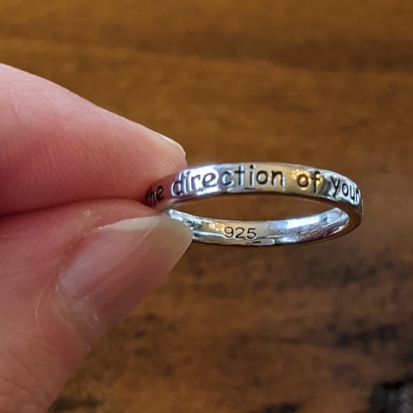 Sterling silver ring - "Go confidently..." - Picture 9 of 10
